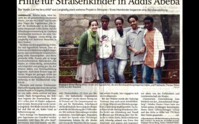 Zeitungsartikel „Hilfe für Straßenkinder in Addis Abeba“
