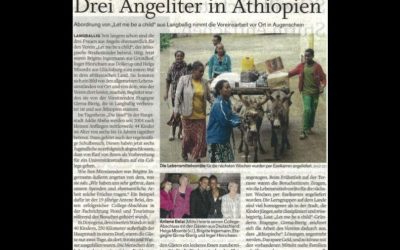Zeitungsartikel „Drei Angeliter in Äthiopien“